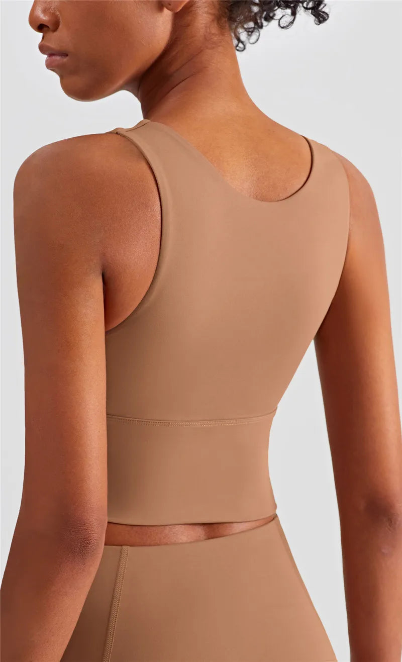 Seamless Sports Crop - GlowGrove