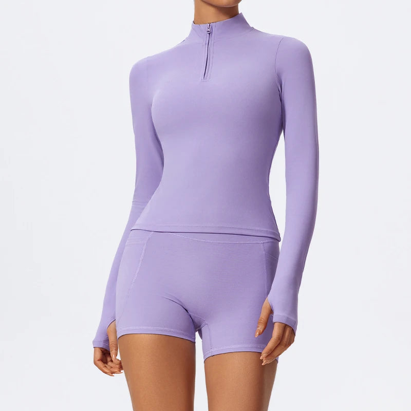 Zip It Up Long Sleeve Top