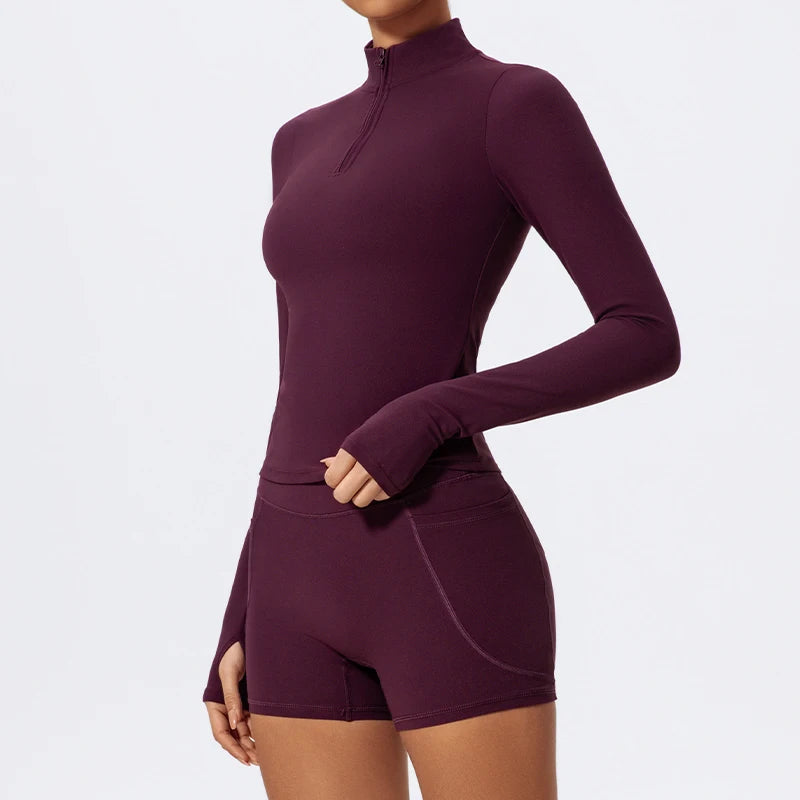 Zip It Up Long Sleeve Top